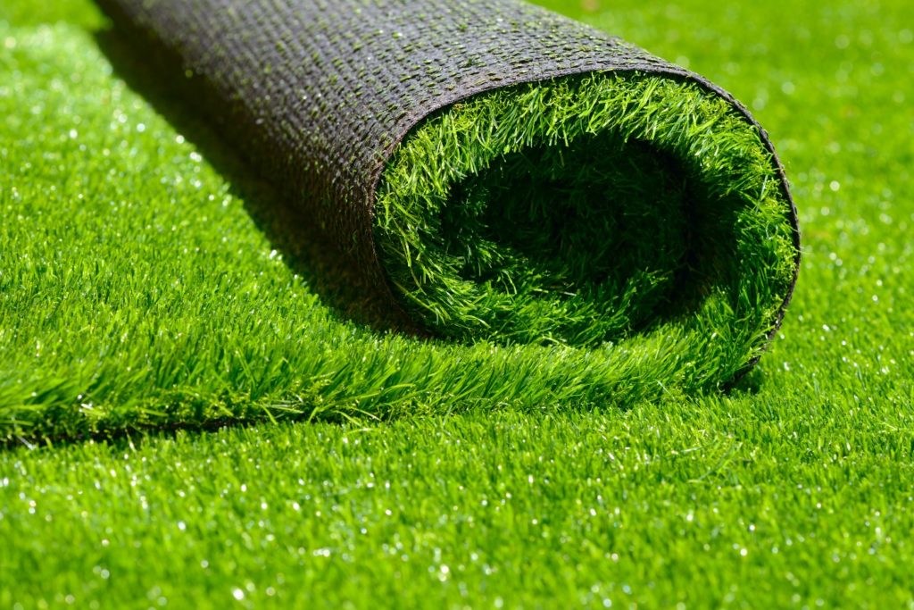 roll of artificial turf
