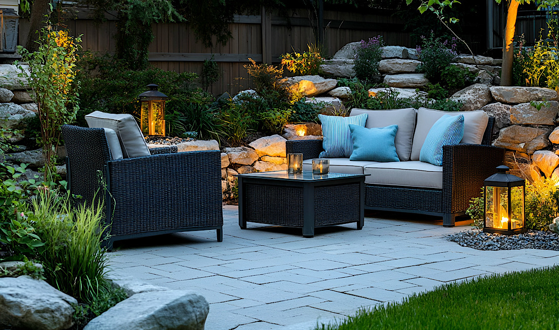 Enhancing Outdoor Spaces with Custom Lighting & Walkways