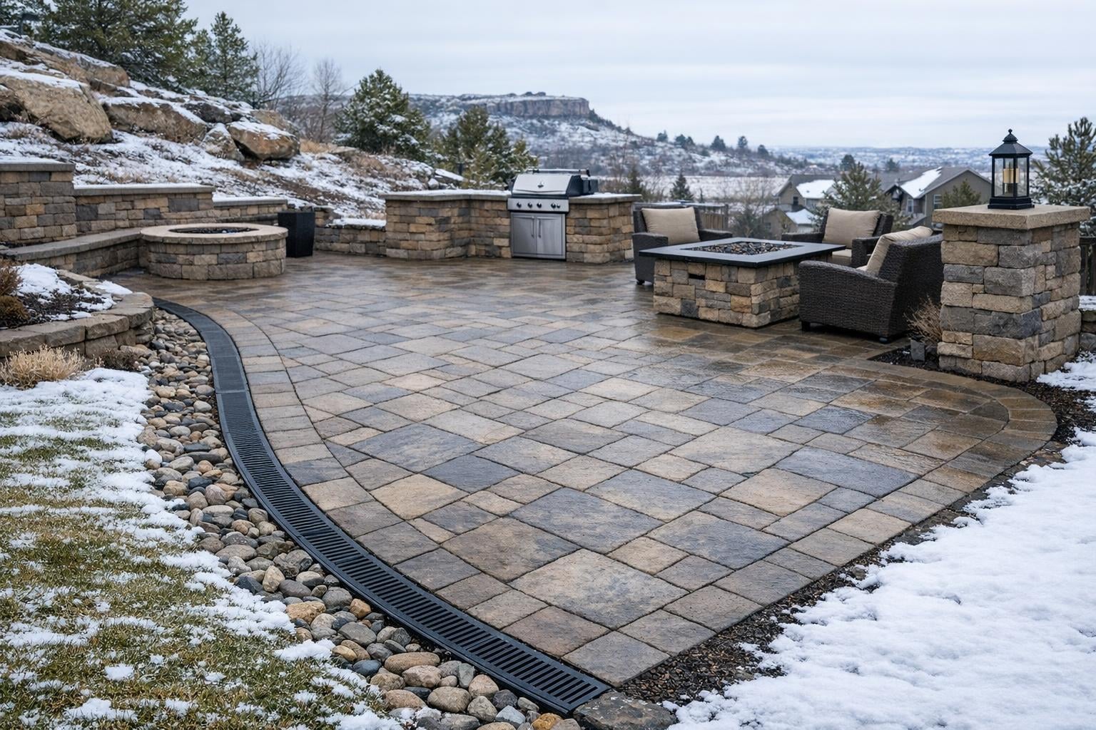 Winter Drainage Planning in Castle Rock: Build Patios & Hardscapes That Survive Freeze–Thaw